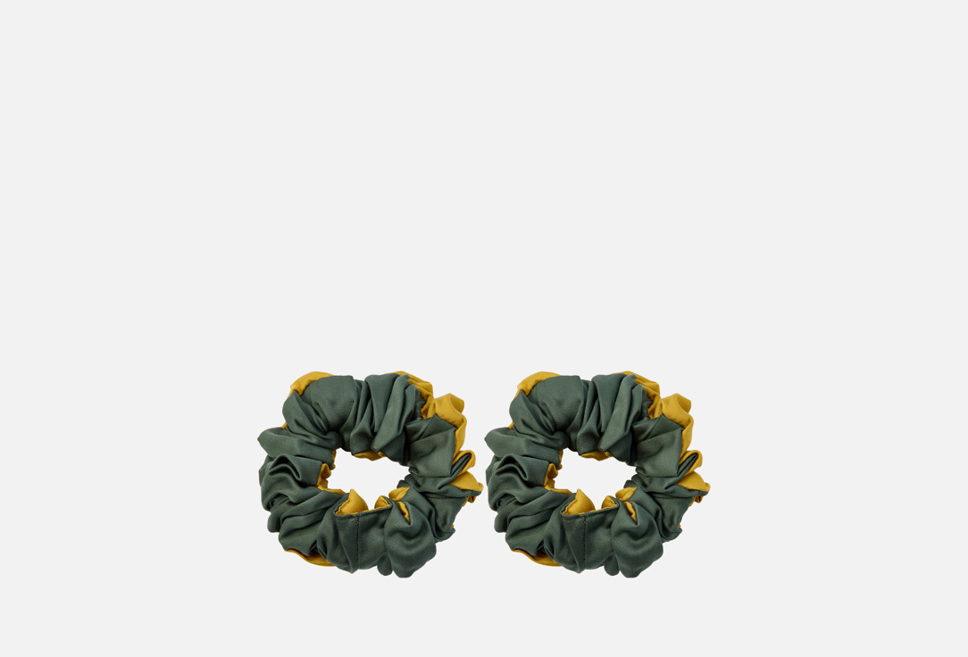 

Набор резинок для волос OOPS_POSTEL, Горчица и изумруд 2 шт