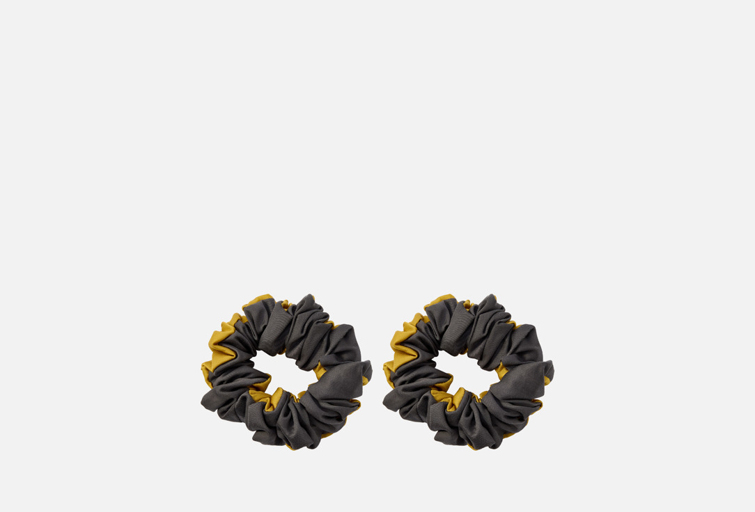 

Набор резинок для волос OOPS_POSTEL, Графит и горчица 2 шт