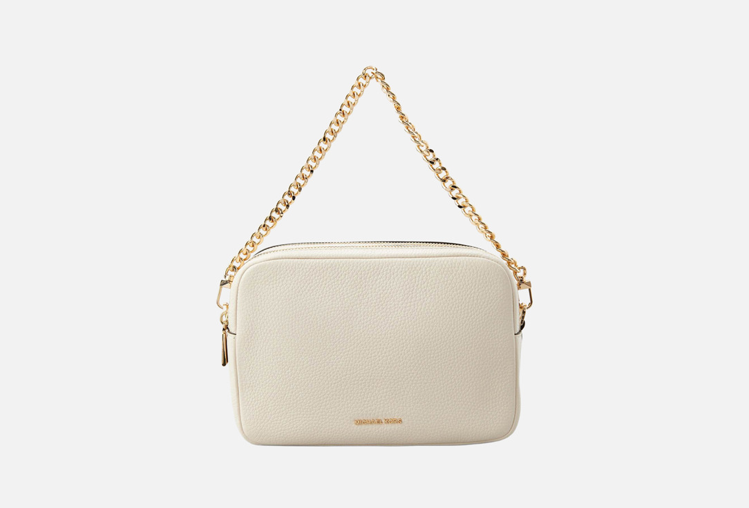 Изображение товара Кожаная сумка кросс-боди Michael Kors BRYANT светло-бежевого цвета