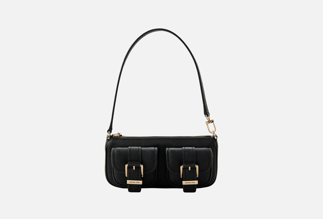 Изображение товара Черная кожаная сумка кросс-боди Michael Kors ZOEY для женщин