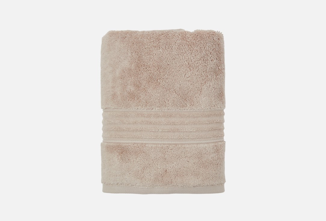Полотенце для рук TOWELS BY SHIROKOVA Хамам, Серебристо-бежевое 90х50 50х90 мл