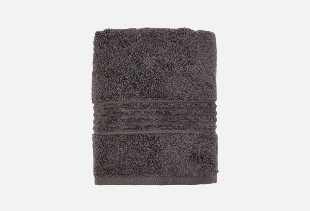 Изображение товара Полотенце для рук Shirokova Хамам 90х50 угольно-серое из махры Турция