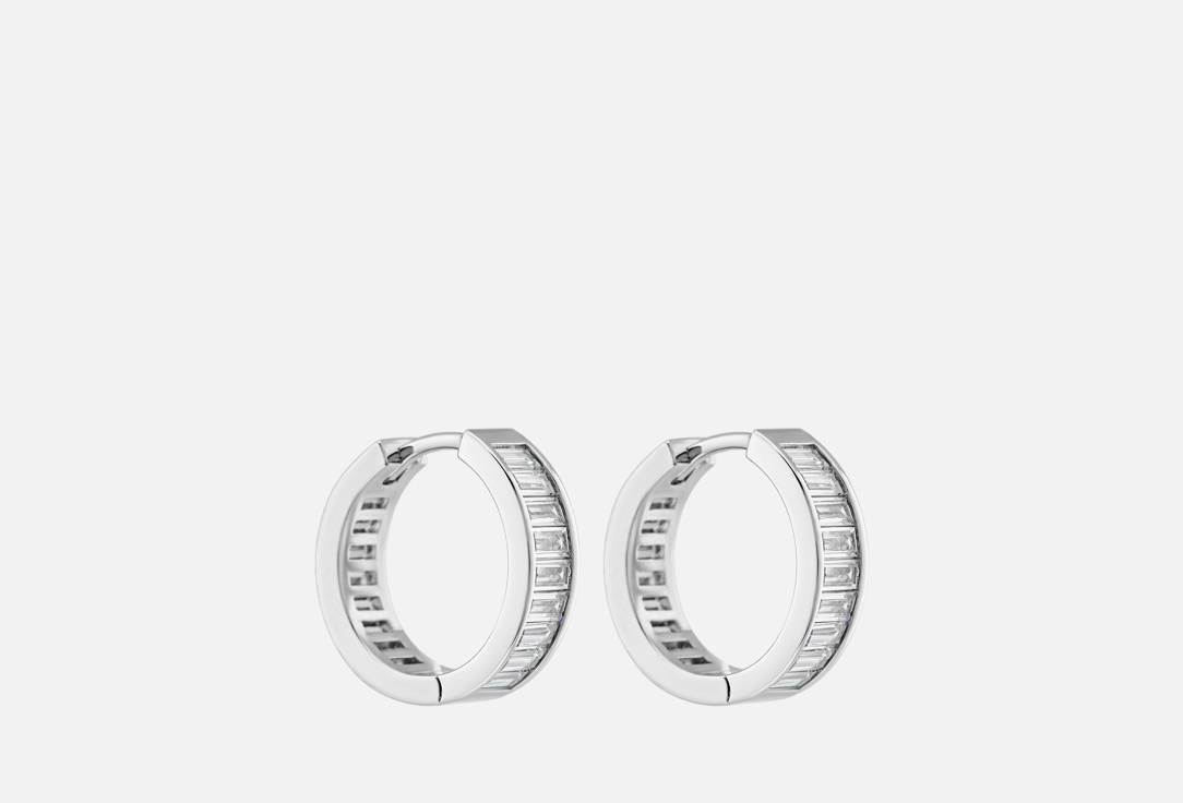 

Серьги DAMKA, С поперечным стеклом 2 шт