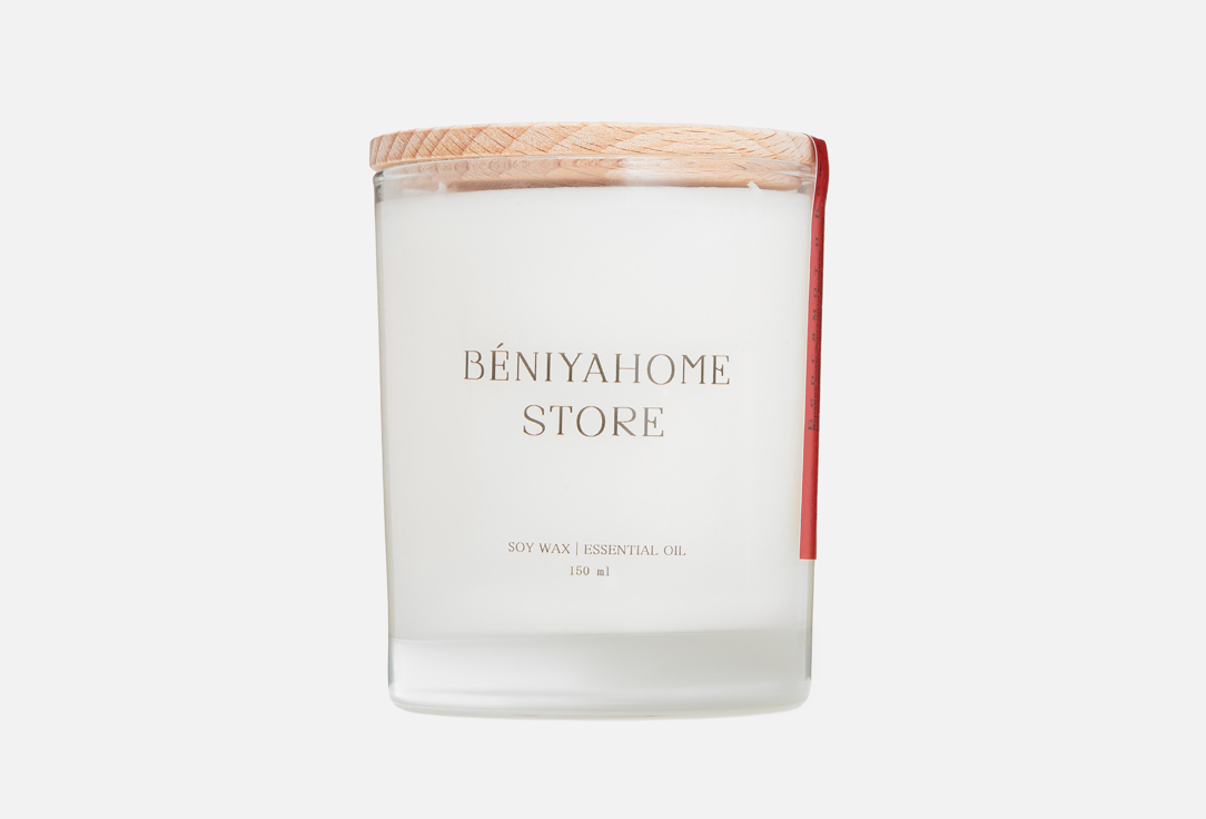 Изображение товара Ароматическая свеча BÉNIYA HOME STORE Бергамот и кожа 150 мл
