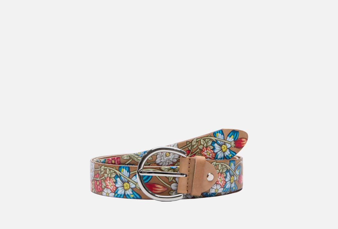 Изображение товара Женский ремень ALEXANDER TS Print flower из натуральной кожи 100-110 см