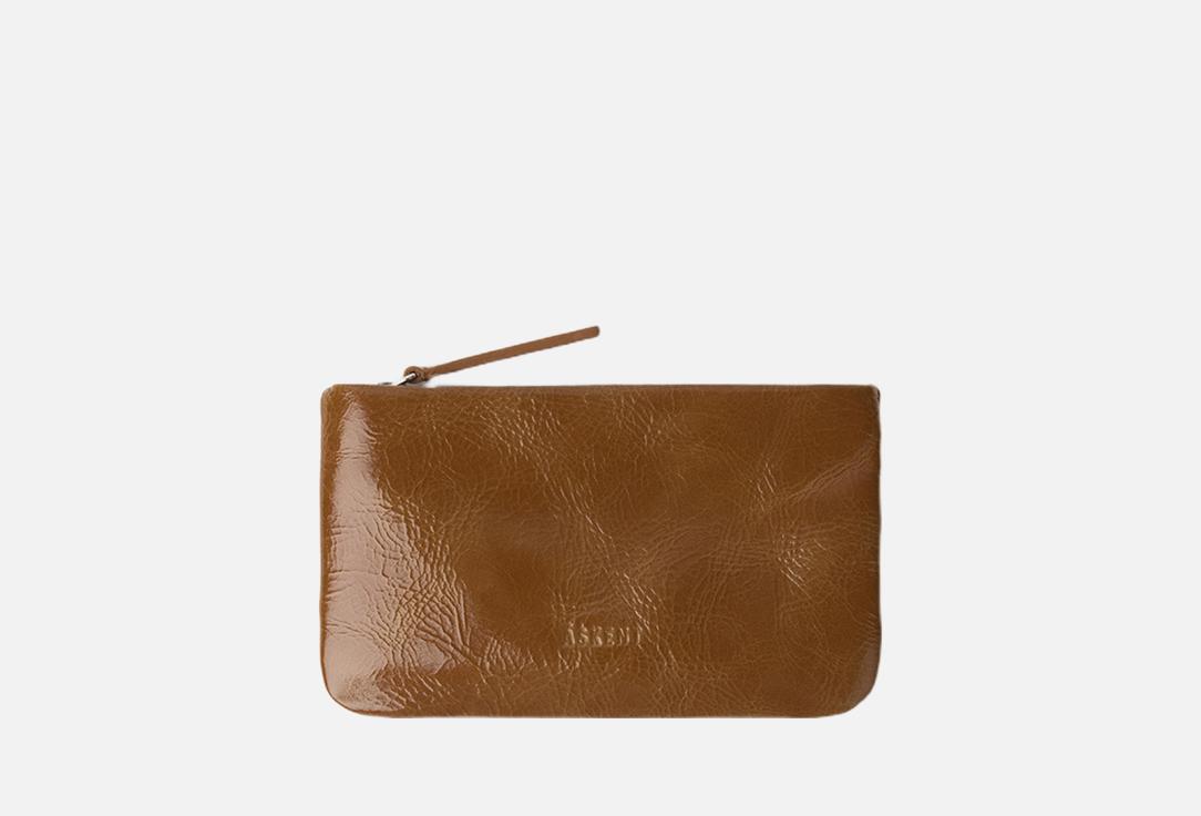 Изображение товара Кожаный картхолдер Askent коричневый для карт и мелочей