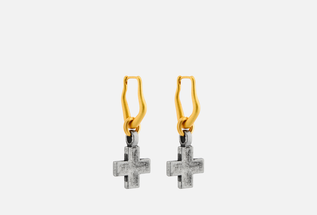 Изображение товара Серьги SAFINA CONCEPT Heritage unisex из латуни с позолотой 24 карата