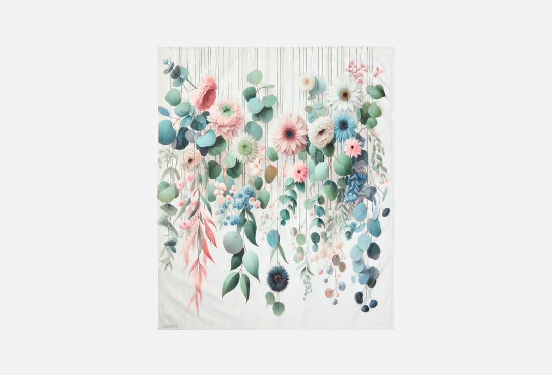 Изображение товара Шторка для ванной JoyArty Нежные цветы и эвкалипт 180x200 см с водоотталкивающей пропиткой