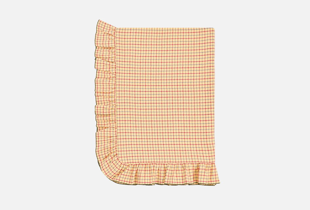 Скатерть LENJULEN С рюшами, Клетка разноцветная 140x200