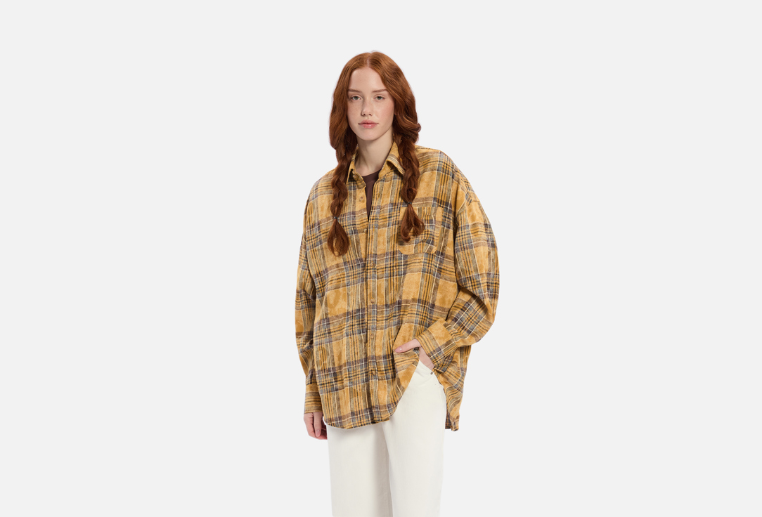 

Рубашка в клетку ALZA, Желтый, Желтая ONE SIZE мл