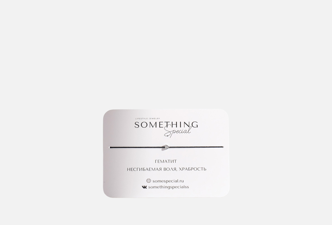 Изображение товара Браслет Something Special с мини сердцем на черной нити