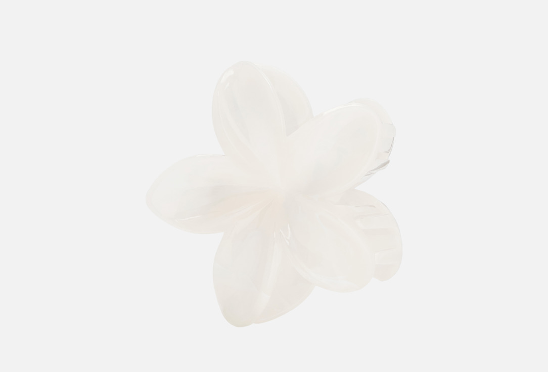 

Краб для волос ART LUX, Белый, Цветок 1 шт