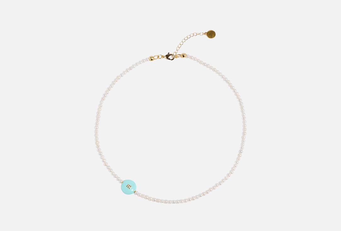Изображение товара Колье Oh!CHERRIES M light blue small из натурального жемчуга и позолоты для женщин