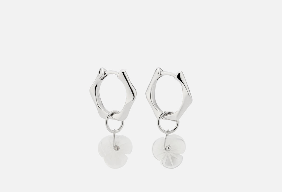 

Серьги BISER TRENDY, Цветение silver 2 шт