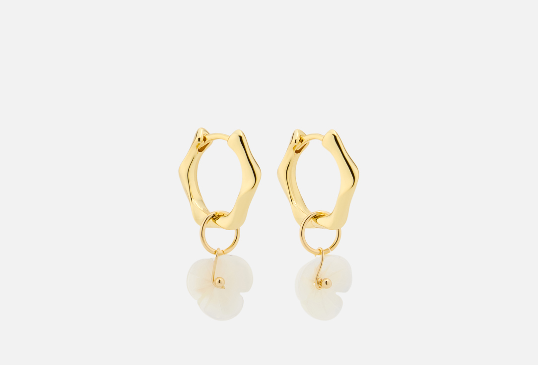 

Серьги BISER TRENDY, Цветение gold 2 шт