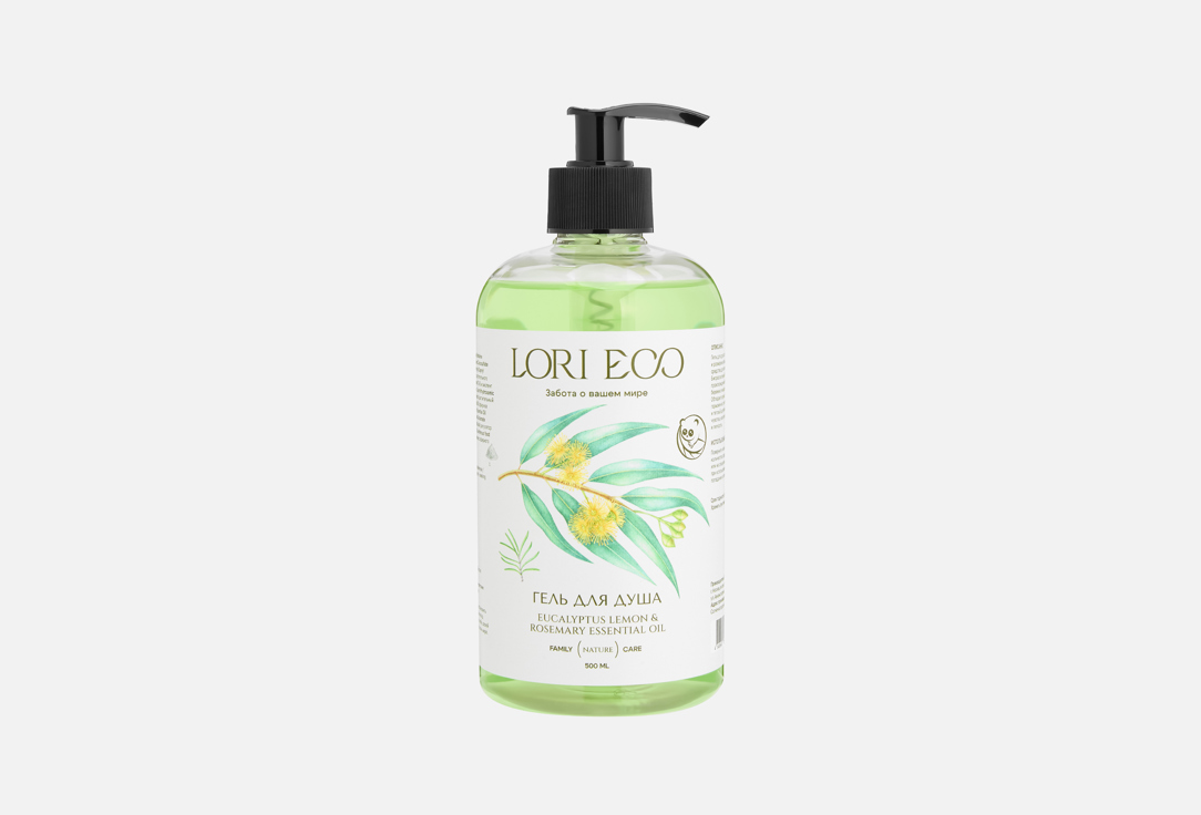 

Гель для душа LORI ECO, Eucalyptus lemon & Rosemary 500 мл