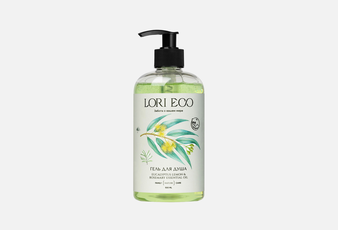 

Гель для душа LORI ECO, Eucalyptus lemon & Rosemary 500 мл