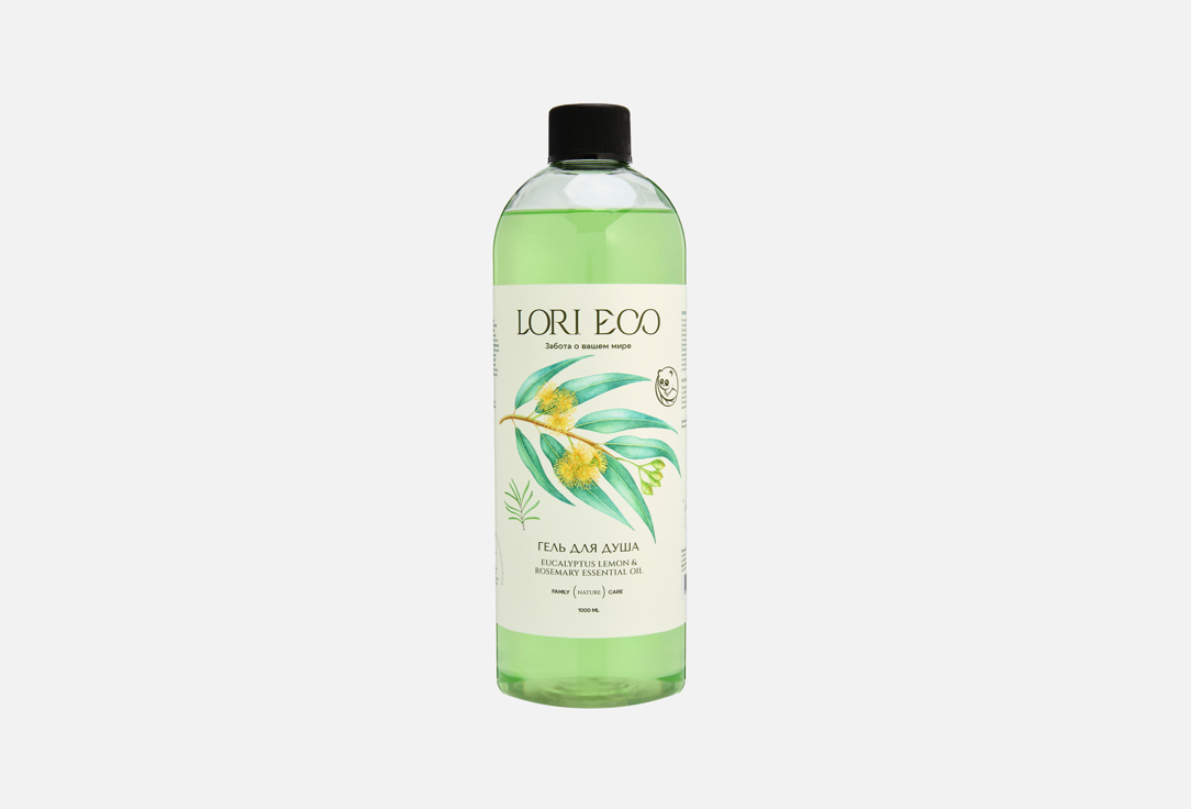 

Рефил геля для душа LORI ECO, Eucalyptus lemon & Rosemary 1 л