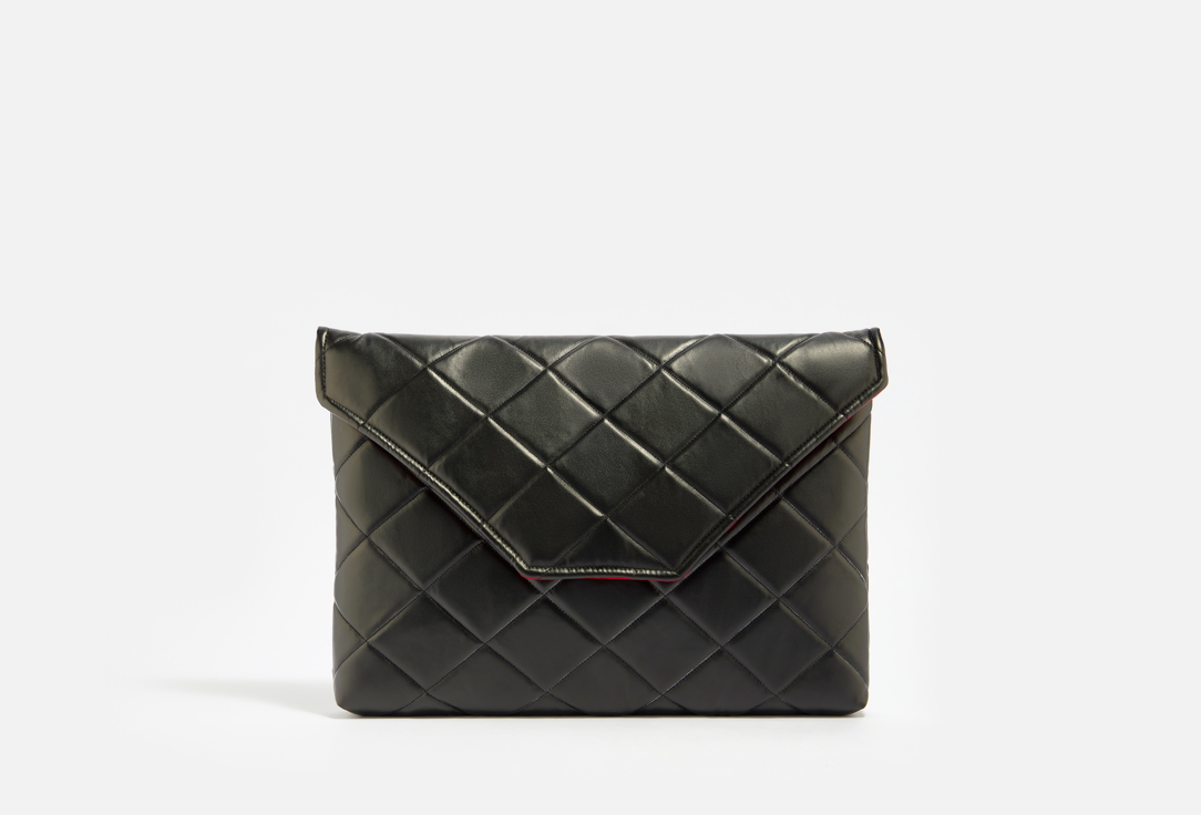 Изображение товара Кожаная папка для ноутбука LAMAZI эко-кожа с красным атласом 36x26x6 см