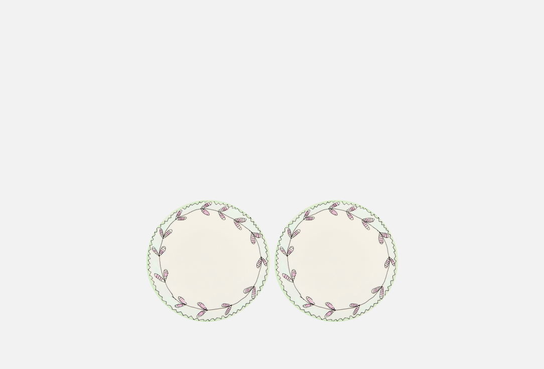 

Комплект тарелок для завтрака SERAX, Принт, MIDNIGHT FLOWERS, D20 см, голубой 20 см