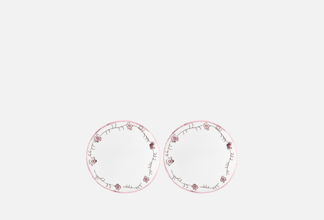 Изображение товара Комплект тарелок для салатов и закусок Serax MIDNIGHT FLOWERS, 2 шт, 24 см