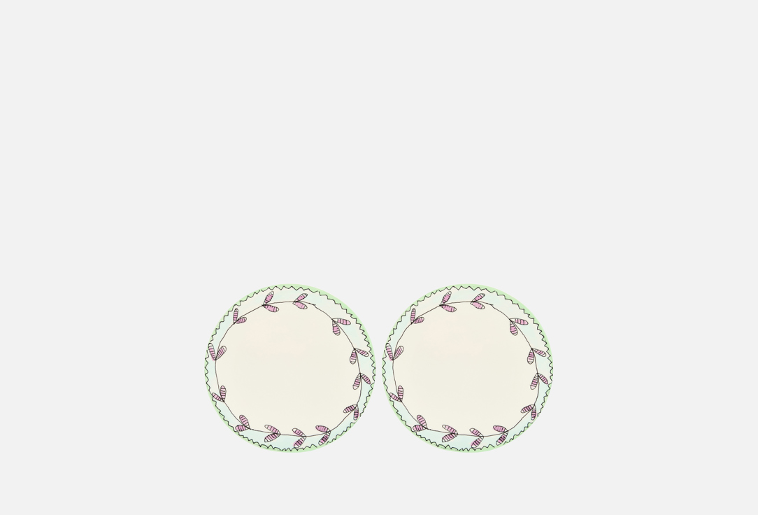 

Комплект тарелок для закусок, салата SERAX, Принт, MIDNIGHT FLOWERS, D24 см, голубой 24 см