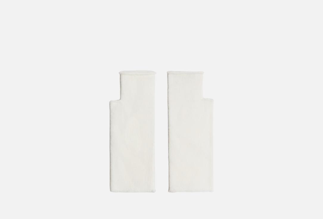 Изображение товара Митенки Befree женские короткие теплые из трикотажа с шерстью белые