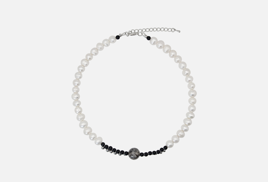 Изображение товара Чокер Logvie Магия в жемчуге из натурального жемчуга и оникса дл 38 см