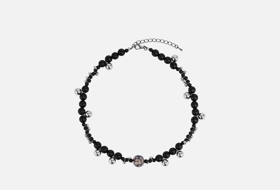 Изображение товара Стильный чокер Logvie Магия в ониксе для женщин с регулируемой цепочкой