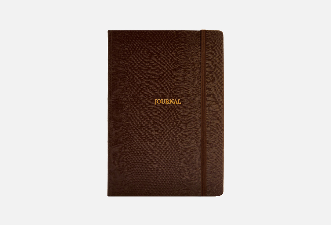 Изображение товара Ежедневник OMARIE Lizard Coffee с золотым срезом