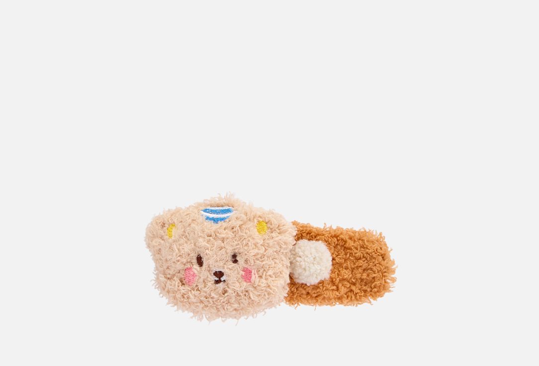 Изображение товара Пушистый коричневый крабик для волос Your houser 11 см стильный аксессуар