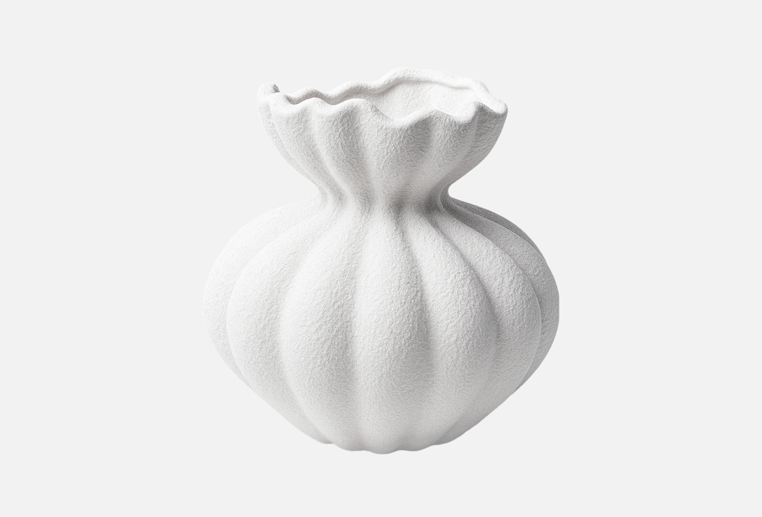 Изображение товара Ваза декоративная интерьерная LightDelight Flower ceramic vase, большая, белая, 24 см
