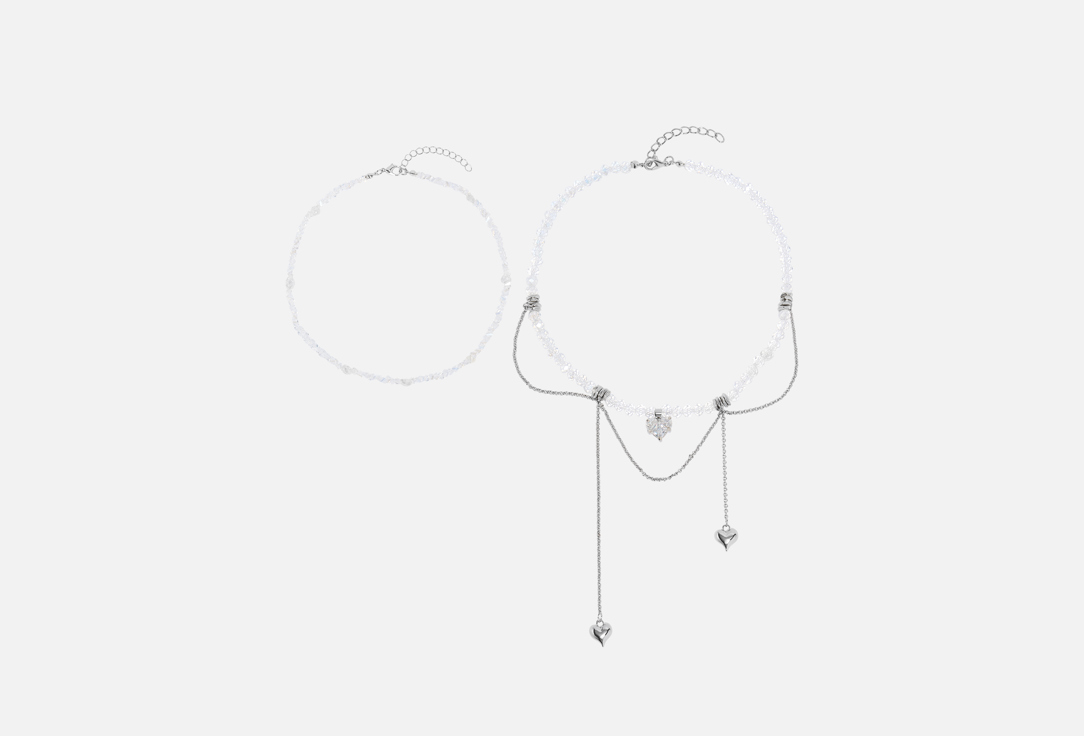 Изображение товара Колье Настроение женщины Лунная симфония с цирконами регулируемое