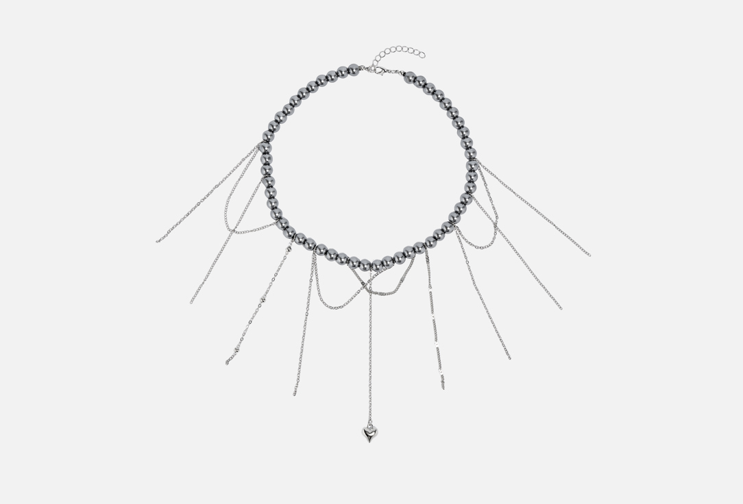 Изображение товара Женское колье Настроение женщины Мистическое мерцание с жемчугом и цепочками