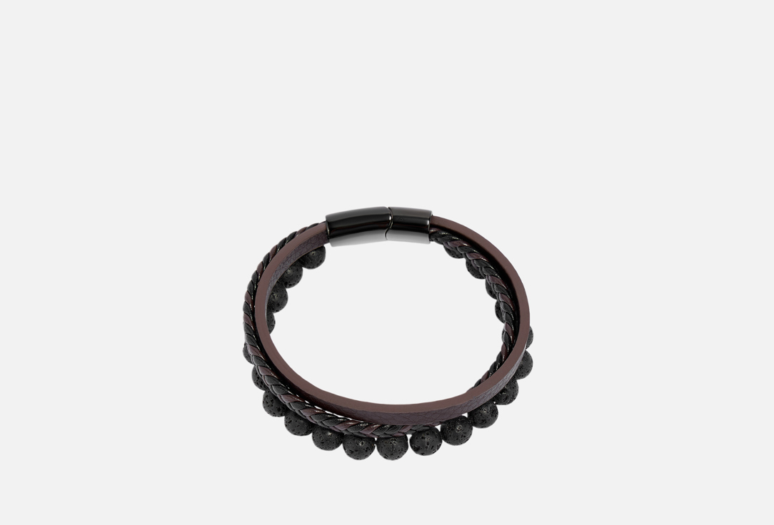 Изображение товара Браслет Настроение женщины Вулкан из кожи и нержавеющей стали