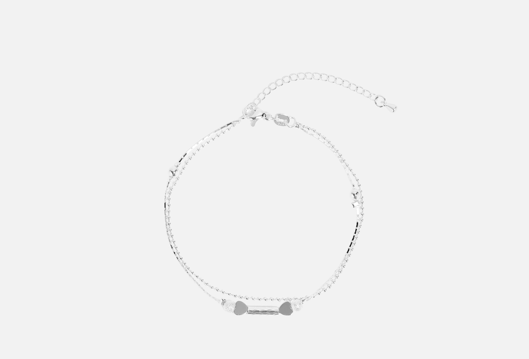 Изображение товара Анклет Настроение женщины Сердце - Браслет на ногу с серебряным покрытием