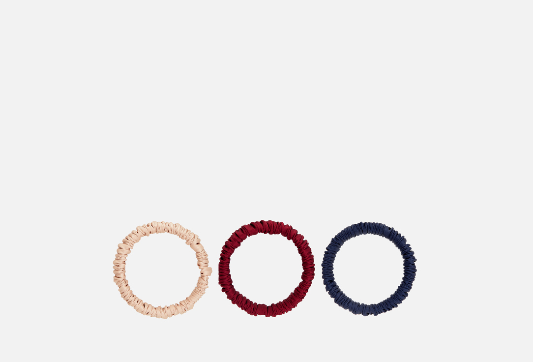 

Набор резинок для волос WEAR ACCESSORIES, Мультиколор, Синяя, бежевая, бордовая 3 шт