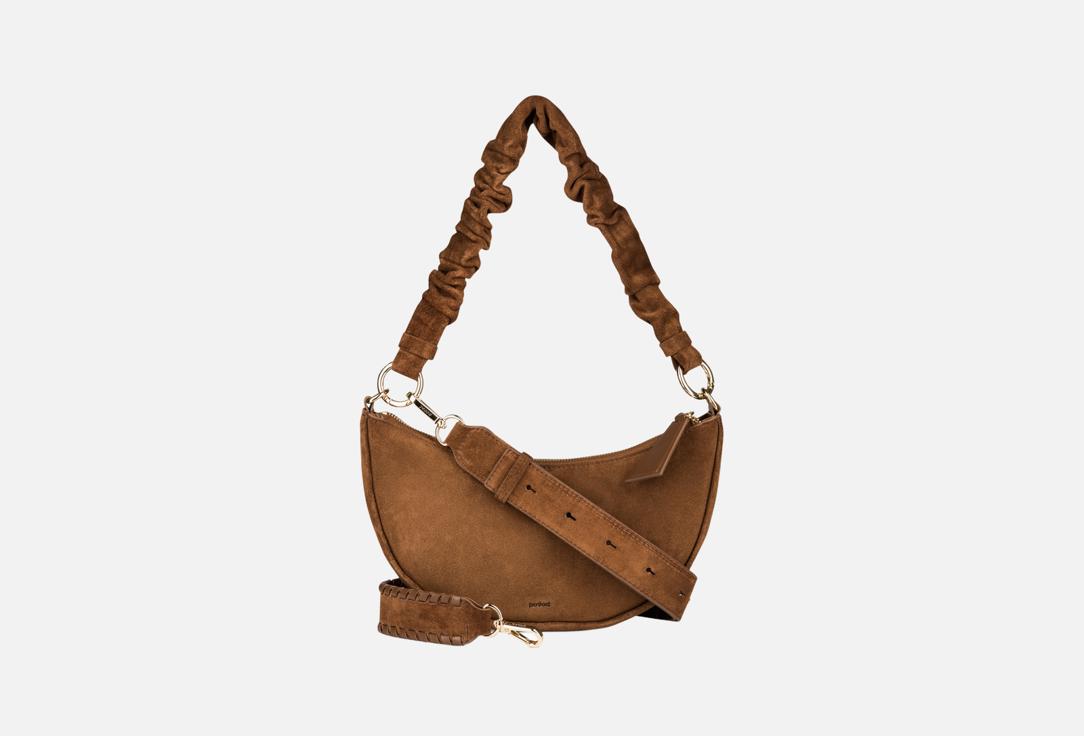 

Замшевая сумка кросс-боди POVOD, Коричневый, Luna