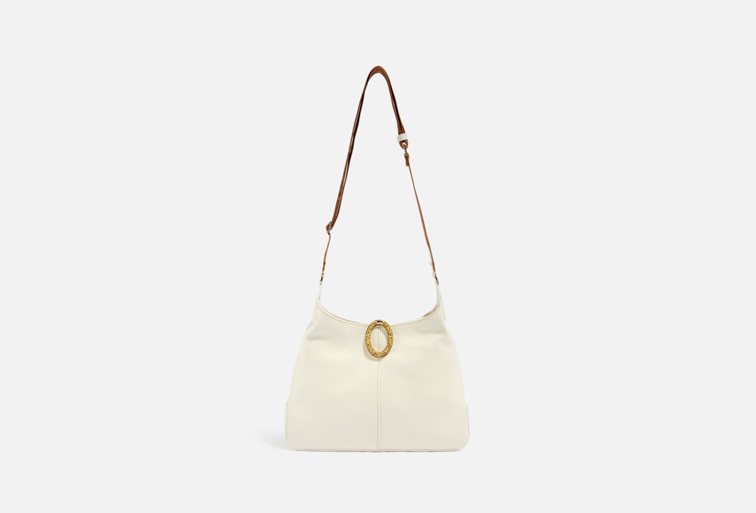 

Кожаная сумка на плечо BORBONESE, Розовый, Крем шантильи