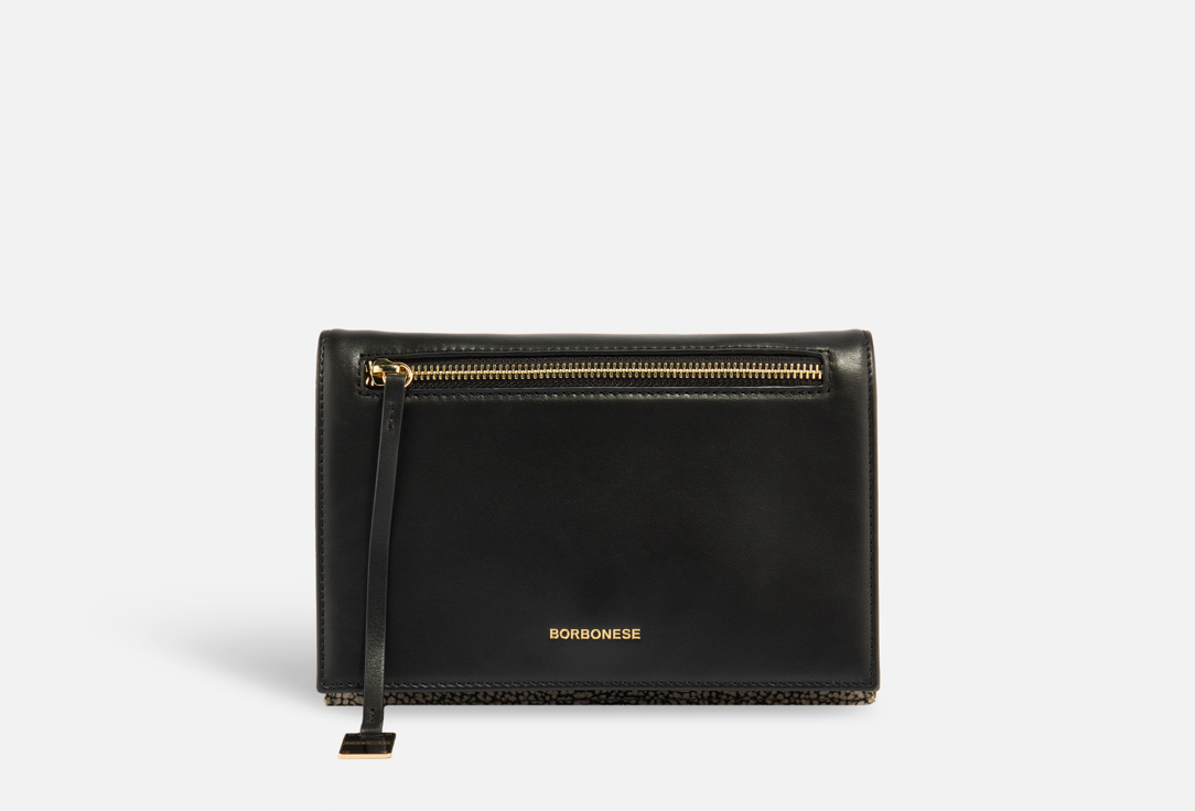 Изображение товара Кожаная сумка на плечо BORBONESE черная