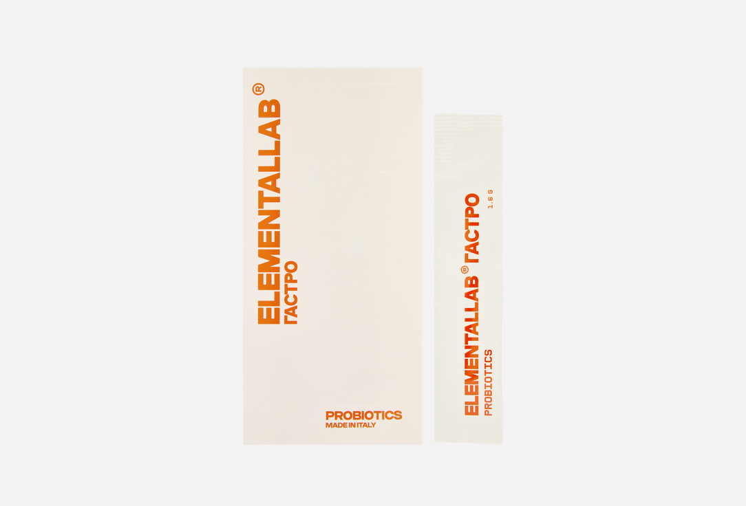Изображение товара БАД для поддержки пищеварения ELEMENTALLAB ГАСТРО в стиках