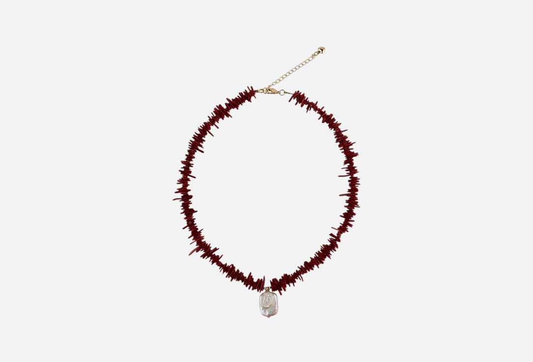 Изображение товара Колье 19.stone из коралла с жемчугом