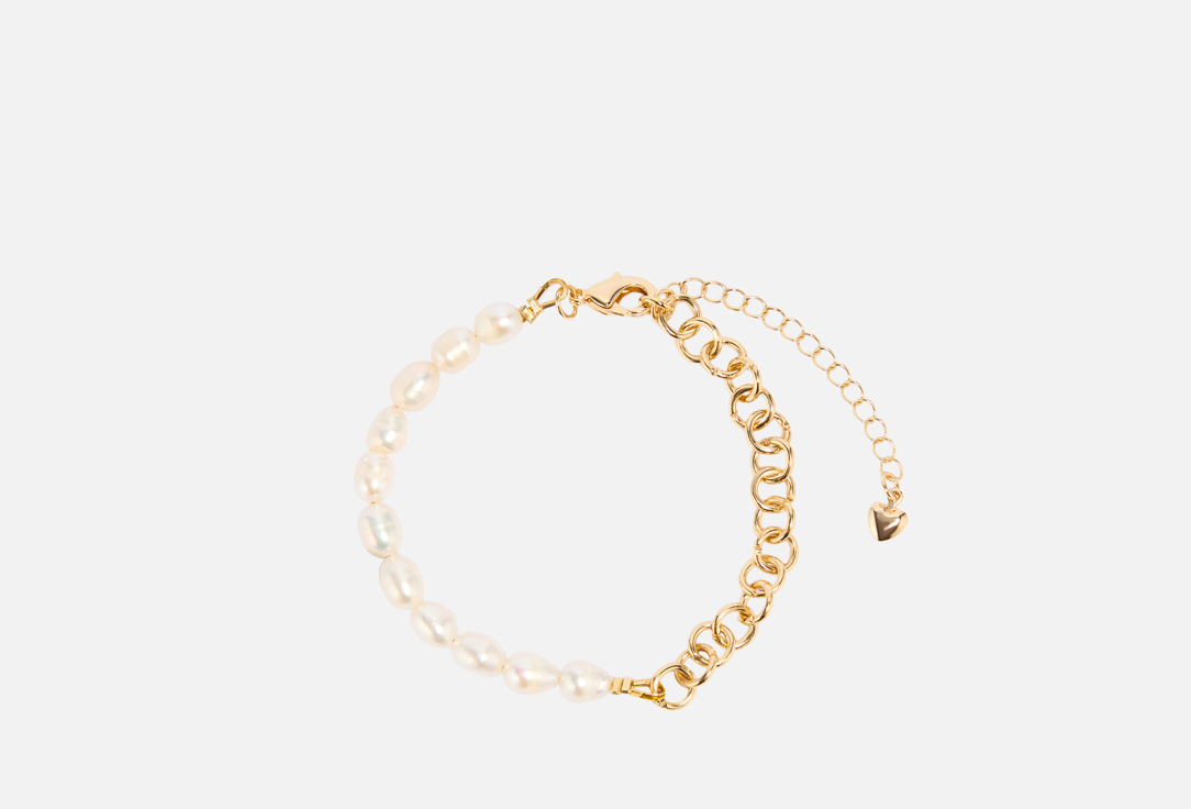 Изображение товара Браслет половинка из натурального жемчуга и позолоты для женщин