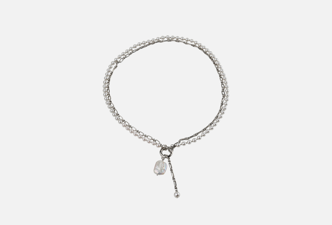 Изображение товара Колье-трансформер 19.stone с жемчугом майорка и родиевым покрытием