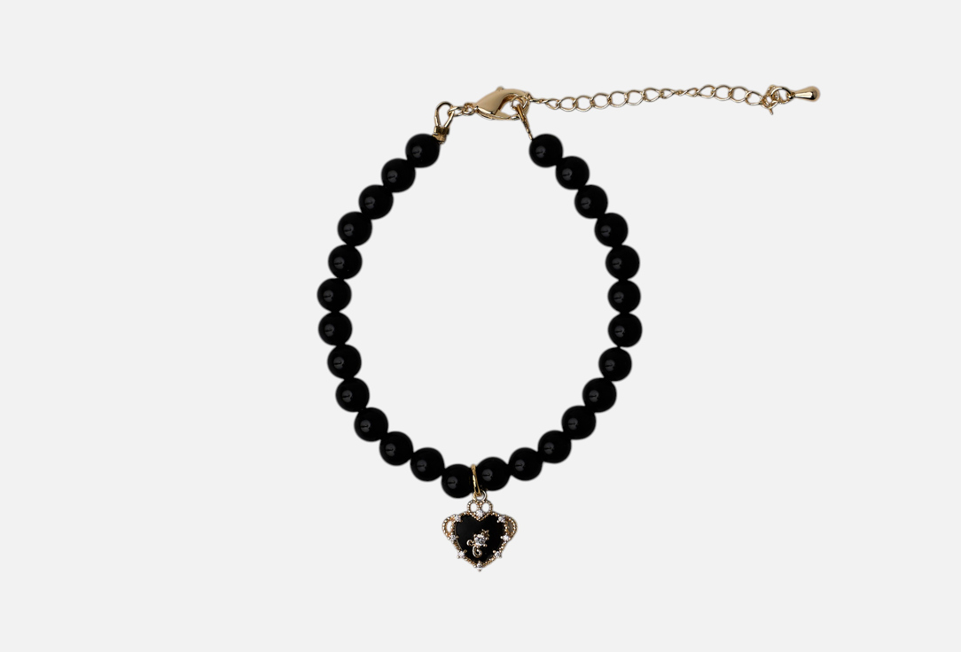 Изображение товара Браслет 19.stone из черного агата с подвеской