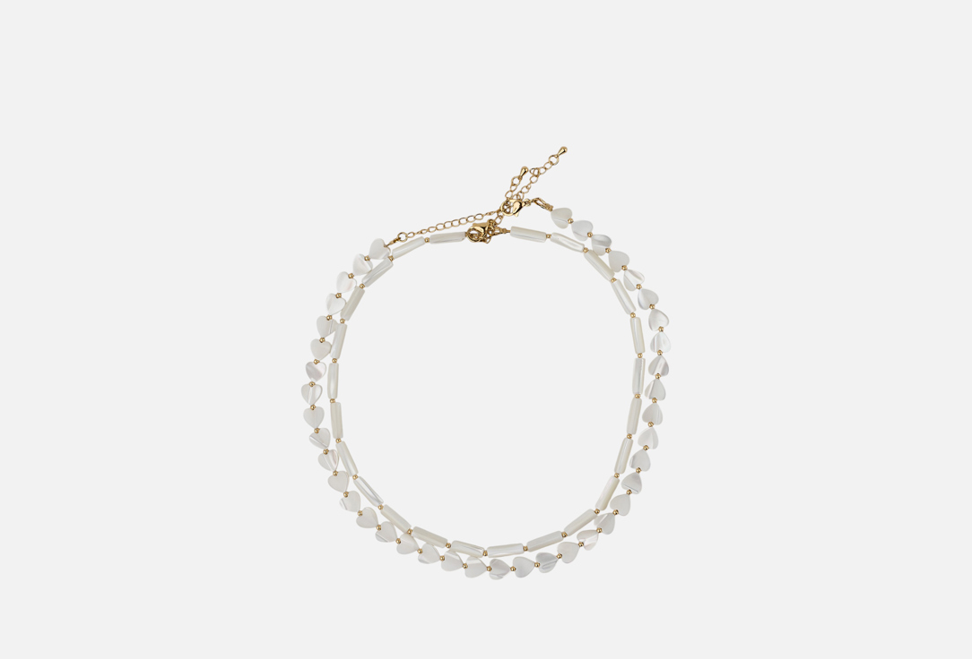 Изображение товара Набор из двух чокеров из натурального перламутра и позолоты для женщин