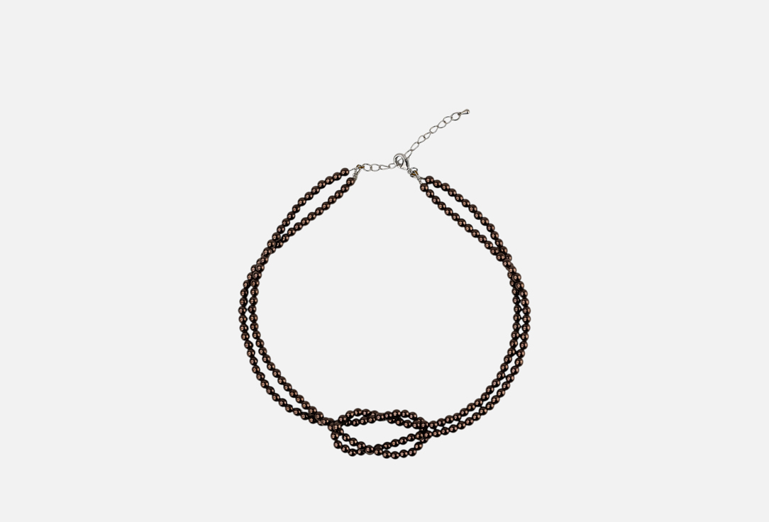 Изображение товара Колье 19.stone Узел из шоколадного гематита