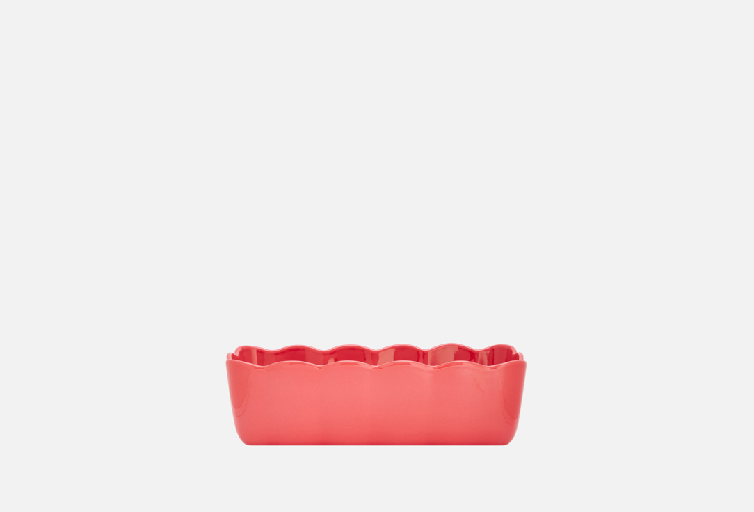 Изображение товара Форма для выпечки прямоугольная EMILE HENRY с волнистыми бортами, розовый, Мадлен, 28,5х13 см