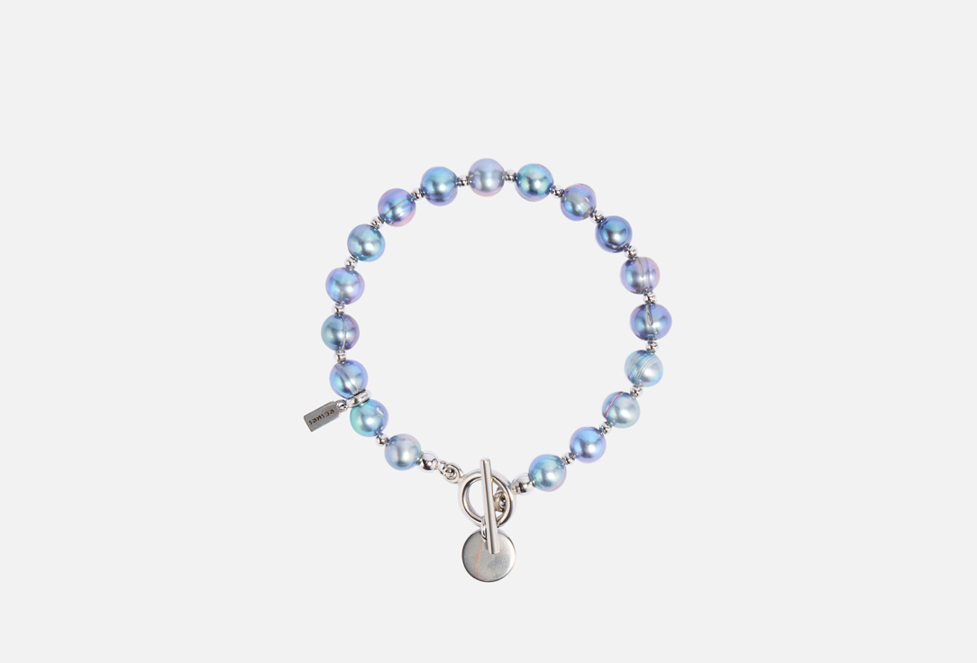 Изображение товара Элегантный браслет из натурального жемчуга и нержавеющей стали 21 см