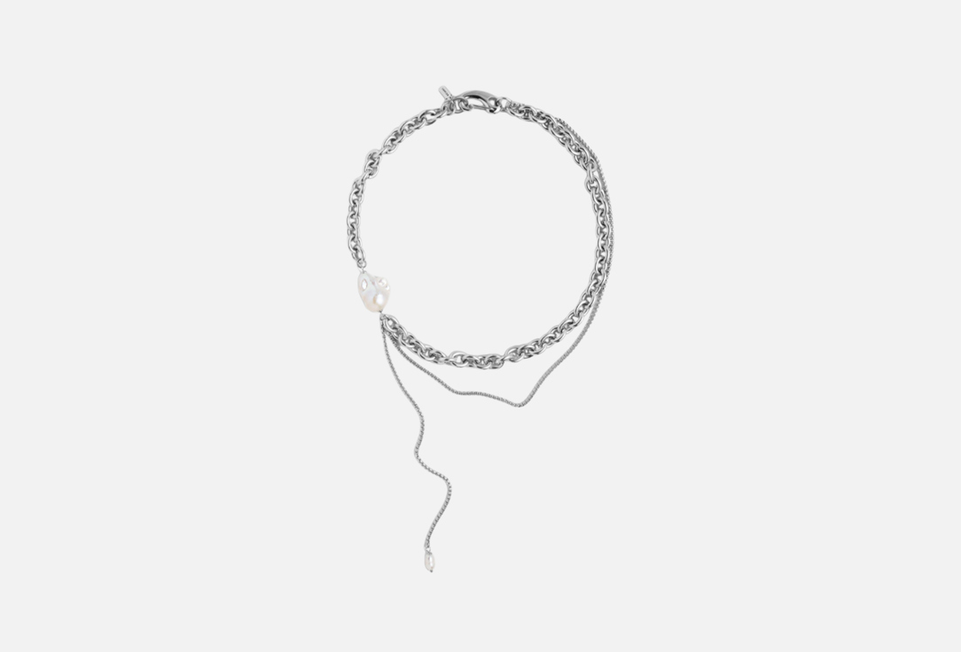 Изображение товара Чокер Ресурс из гладкой цепи и с асимметричной подвеской